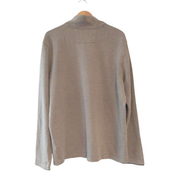 Banana Republic Men's Half Zip Sweater Cardigan Grey XL Heritage Normcore Fall - Picture 2 of 16